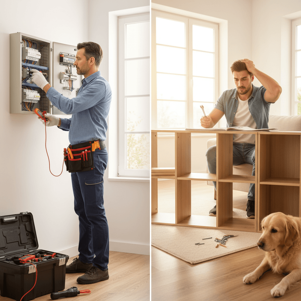 When to Call a Professional Handyman vs DIY Home Repairs